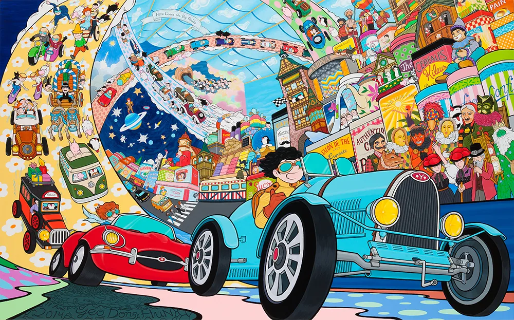 여동헌, Here Comes the Big Parade - Going Home, 2020, Acrylic on canvas, 182×291cm