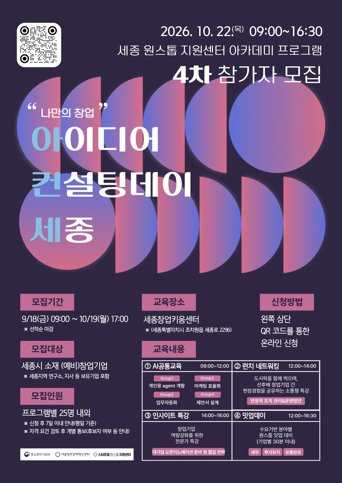 세종창조경제혁신센터, 오픈이노베이션 및 조직 운영 지원 4차 아카데미 개최