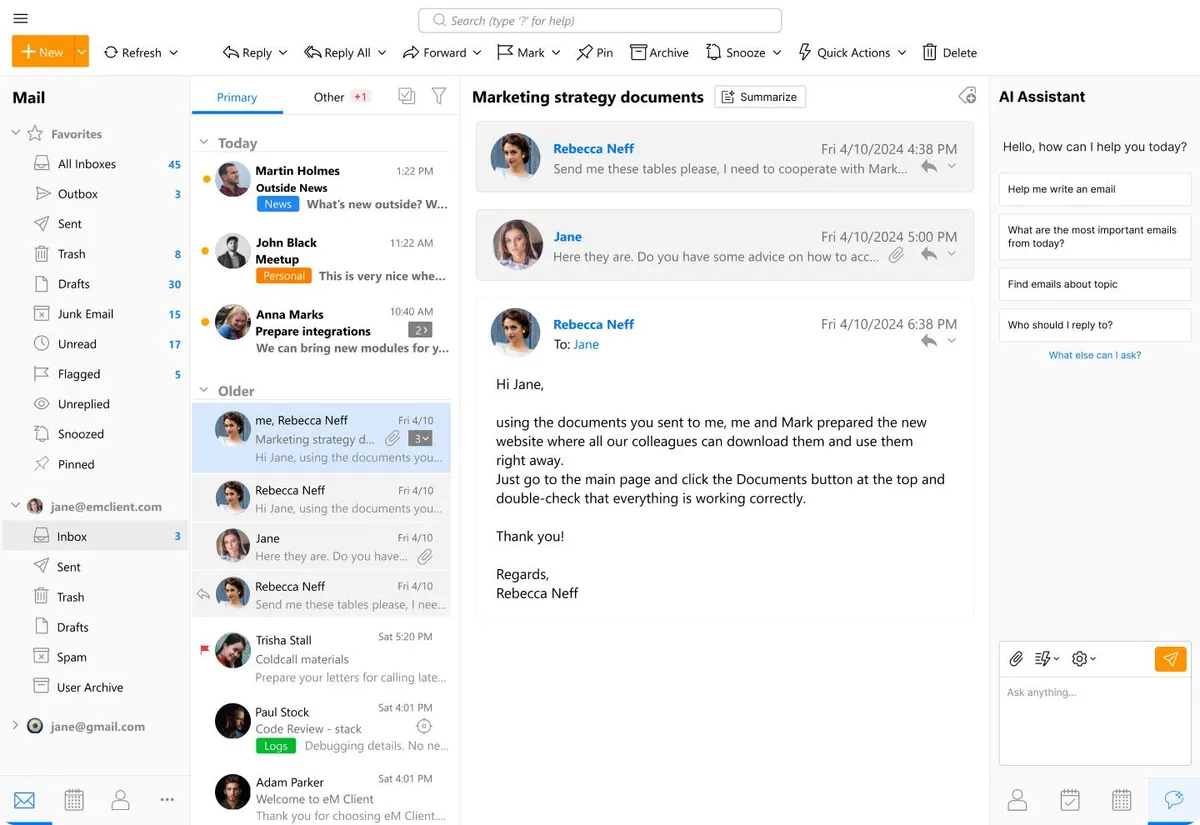 eM Client 11 Launches in Asia with Advanced AI and Flexible Licensing